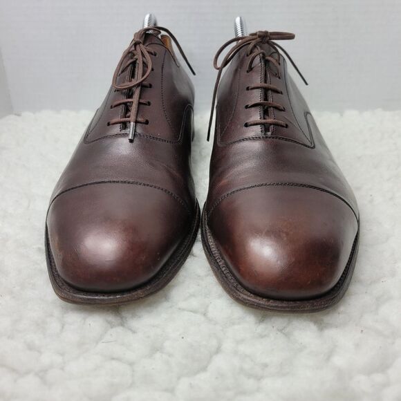 J.M. Weston Richelieu Men\'s Size 10 Oxford Derby Brown Leather 300 Cap Toe main image 7